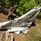 The remaining part of the stabilizer fairing- note the remains of the rubber de-icing boot. Aug. 2008